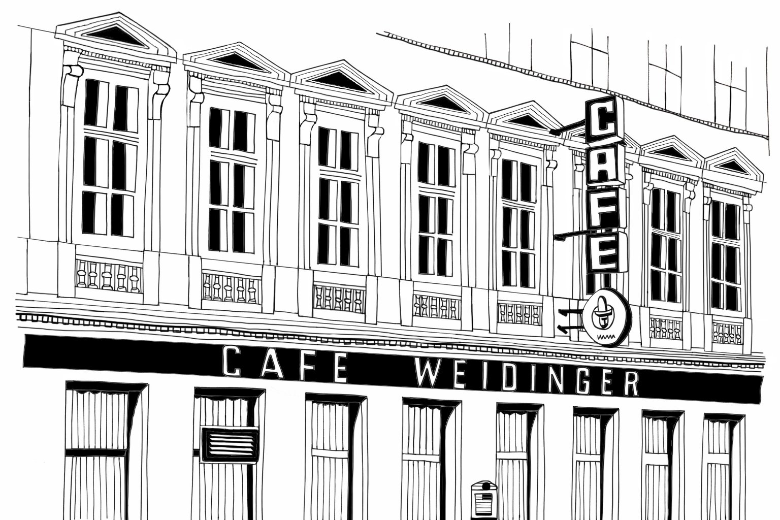Café Weidinger (Postkarte)